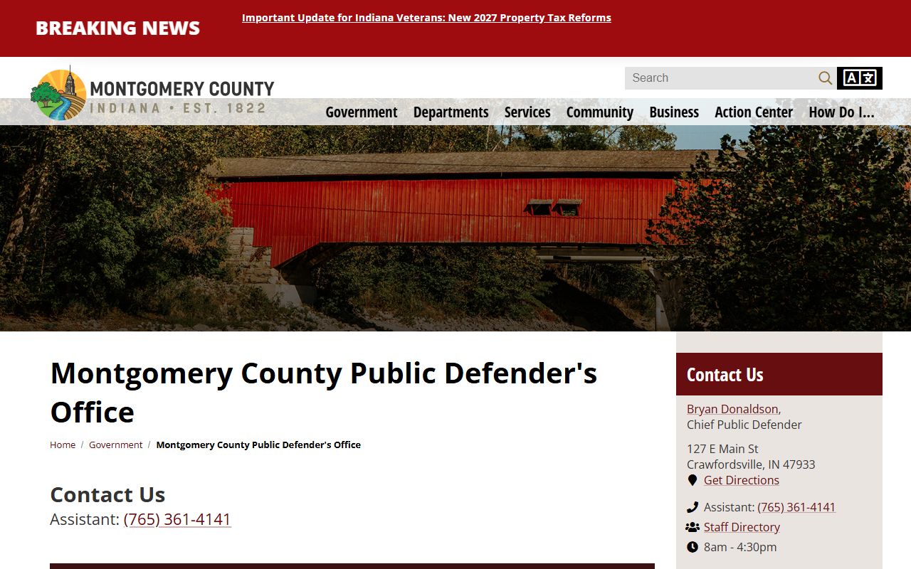 Montgomery County criminal court records public defender page