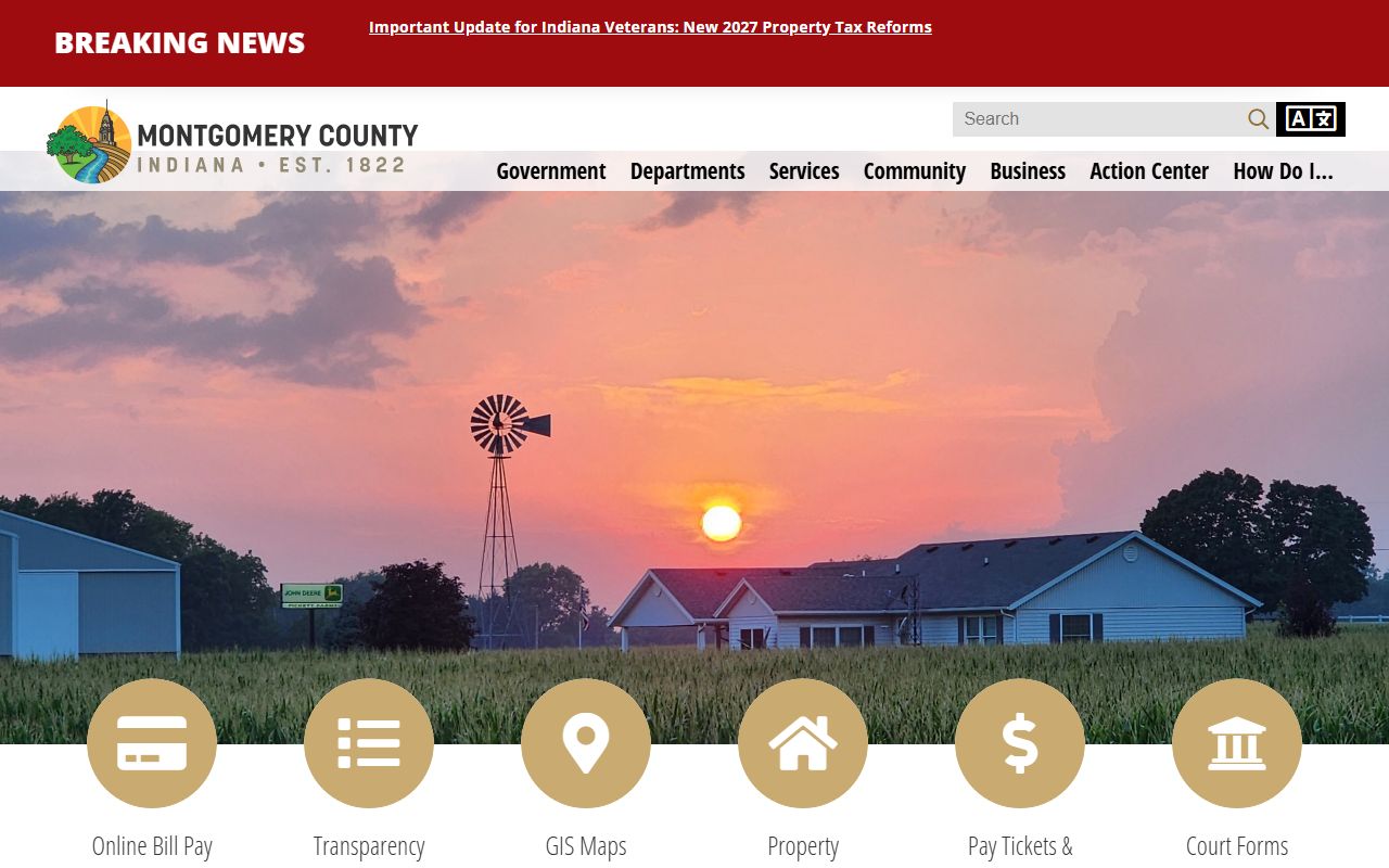 Montgomery County court records county homepage