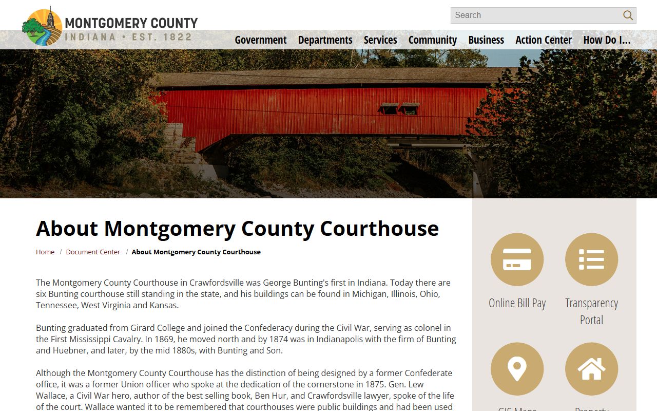 Montgomery County court records courthouse history