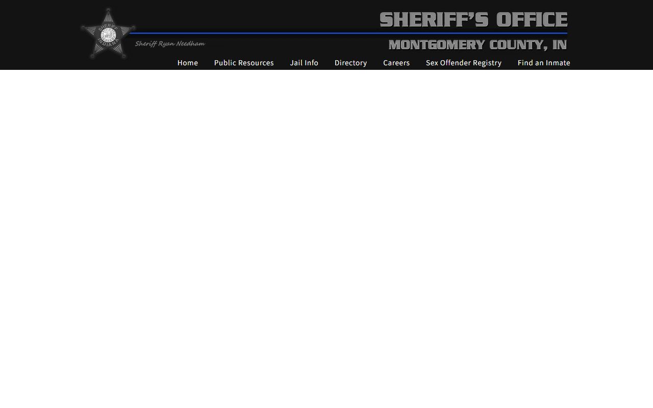 Montgomery County inmate records sheriff find an inmate page