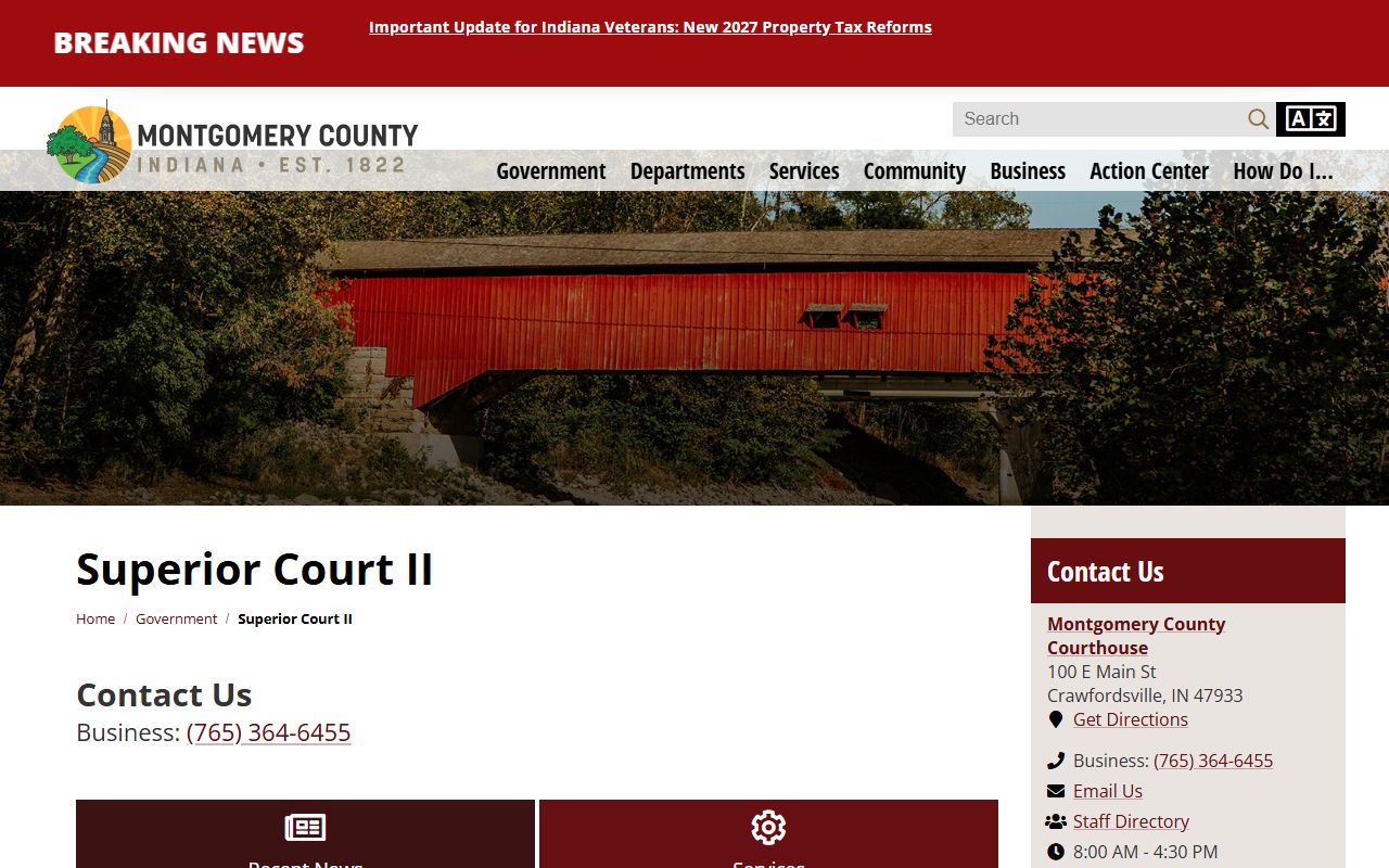 Montgomery County probate records Superior Court II